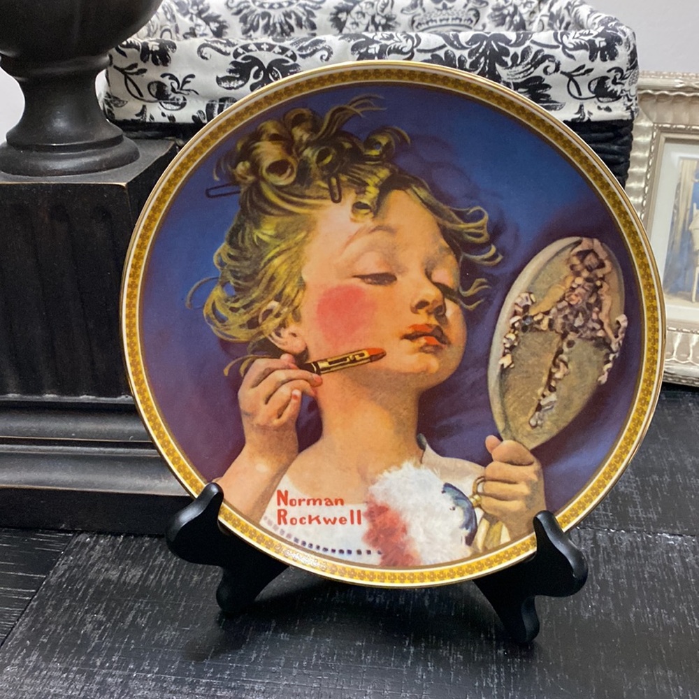 Edwin M Knowles Making Believe At The Mirror Plate!